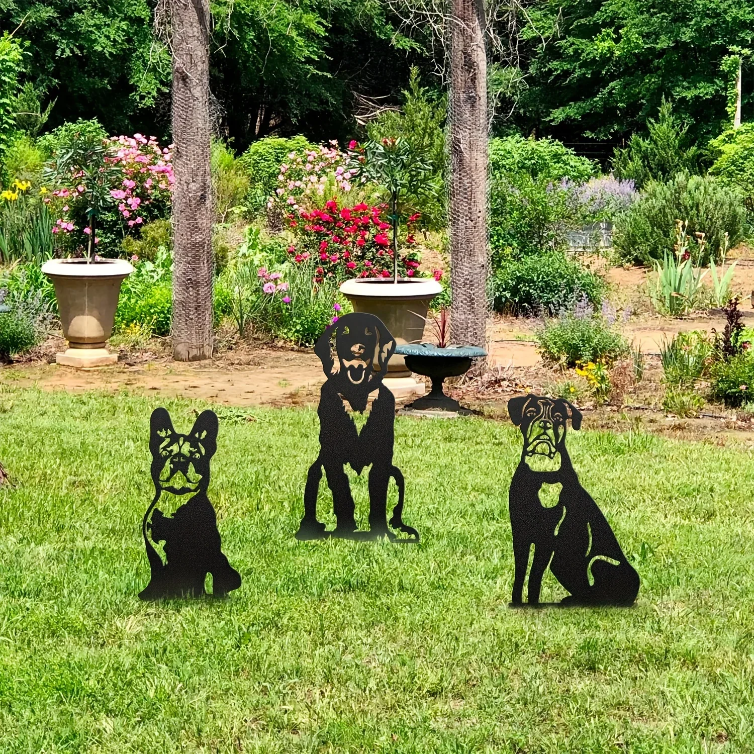 Tiki – Inspirierte Dobermann Pinscher-Rasenpfähle Für Den Hinterhof – Metallkunst Für Hunde Für Den Garten, Als Bezaubernde Festival-Dekoration Und Hofdekorationen Tiki – Inspirierte Dobermann Pinscher-Rasenpfähle Für Den Hinterhof – Metallkunst Für Hunde Für Den Garten, Als Bezaubernde Festival-Dekoration Und Hofdekorationen - Image 4
