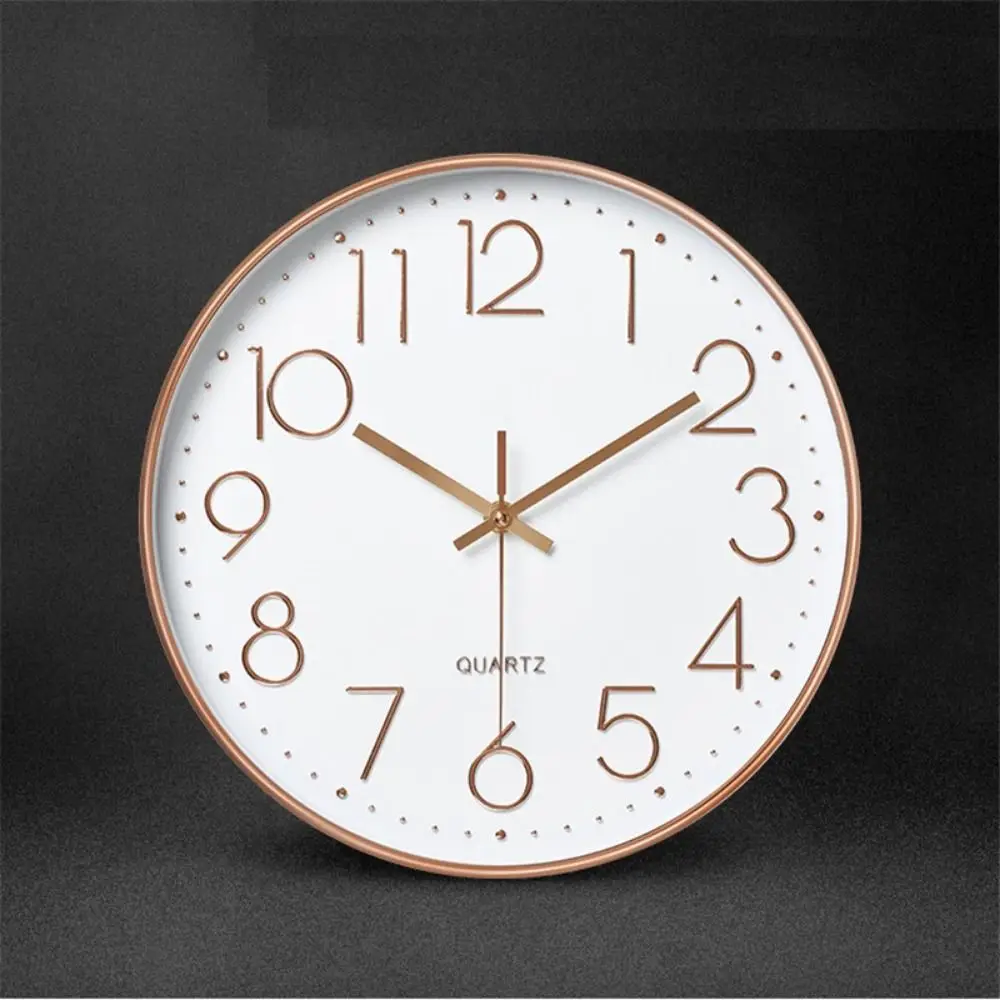 8 Zoll 20 cm modische, leise, nicht tickende Wanduhr, kreative dreidimensionale Wanduhr mit digitaler Skala für Wohnzimmer und Schlafzimmer – Bild 3