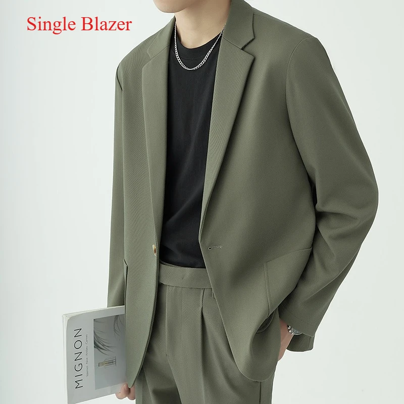 Suits Men'S Fashionable Banquet Solid-Color Dance Host Casual Wedding Banquet Dress Performance Korean-Style Rugged Smart Suit Suits Men'S Fashionable Banquet Solid-Color Dance Host Casual Wedding Banquet Dress Performance Korean-Style Rugged Smart Suit - Image 10