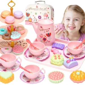 DIY Pretend Spielen Spielzeug Simulation Tee Lebensmittel Kuchen Set Spielen Haus Küche Nachmittag Tee Spiel Spielzeug Geschenke Für Kinder Kinder Mädchen Spielzeug