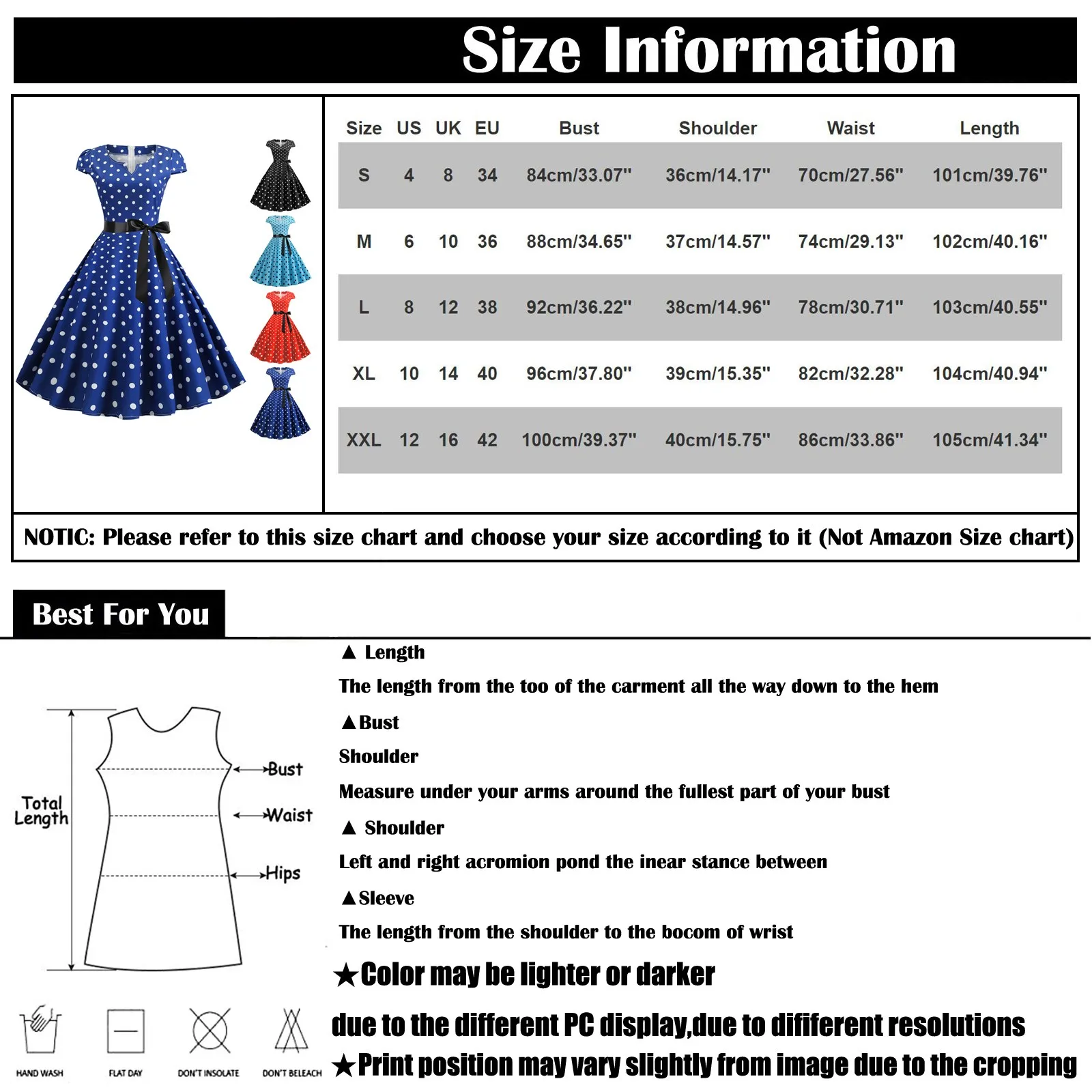 Woman Retro Dresses Audrey Hepburn 1950S 60S Rockabilly Polka Dot Printed Bowknot Pinup Ball Gown Party Dress Robe Vestidos Woman Retro Dresses Audrey Hepburn 1950S 60S Rockabilly Polka Dot Printed Bowknot Pinup Ball Gown Party Dress Robe Vestidos - Image 6