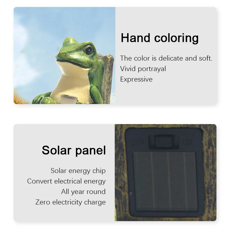 Solarleuchte Für Den Außenbereich, Wasserdicht, Froschharz-Lampe, Boden-Plug-In, Dekorative Außenleuchten, Geeignet Für Garten, Innenhöfe, Parks Solarleuchte Für Den Außenbereich, Wasserdicht, Froschharz-Lampe, Boden-Plug-In, Dekorative Außenleuchten, Geeignet Für Garten, Innenhöfe, Parks - Image 5