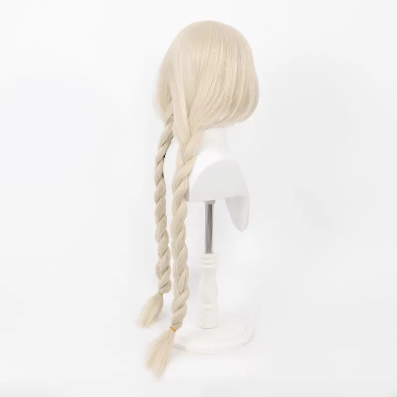 Cosplay-Perücke Azur Lane Anime-Perücke Owari Lange Blonde Synthetische Perücke Mit Simulierter Kopfhaut Flauschig Und Voluminös Doppelt Geflochtene Cosplay-Perücke Cosplay-Perücke Azur Lane Anime-Perücke Owari Lange Blonde Synthetische Perücke Mit Simulierter Kopfhaut Flauschig Und Voluminös Doppelt Geflochtene Cosplay-Perücke - Image 2