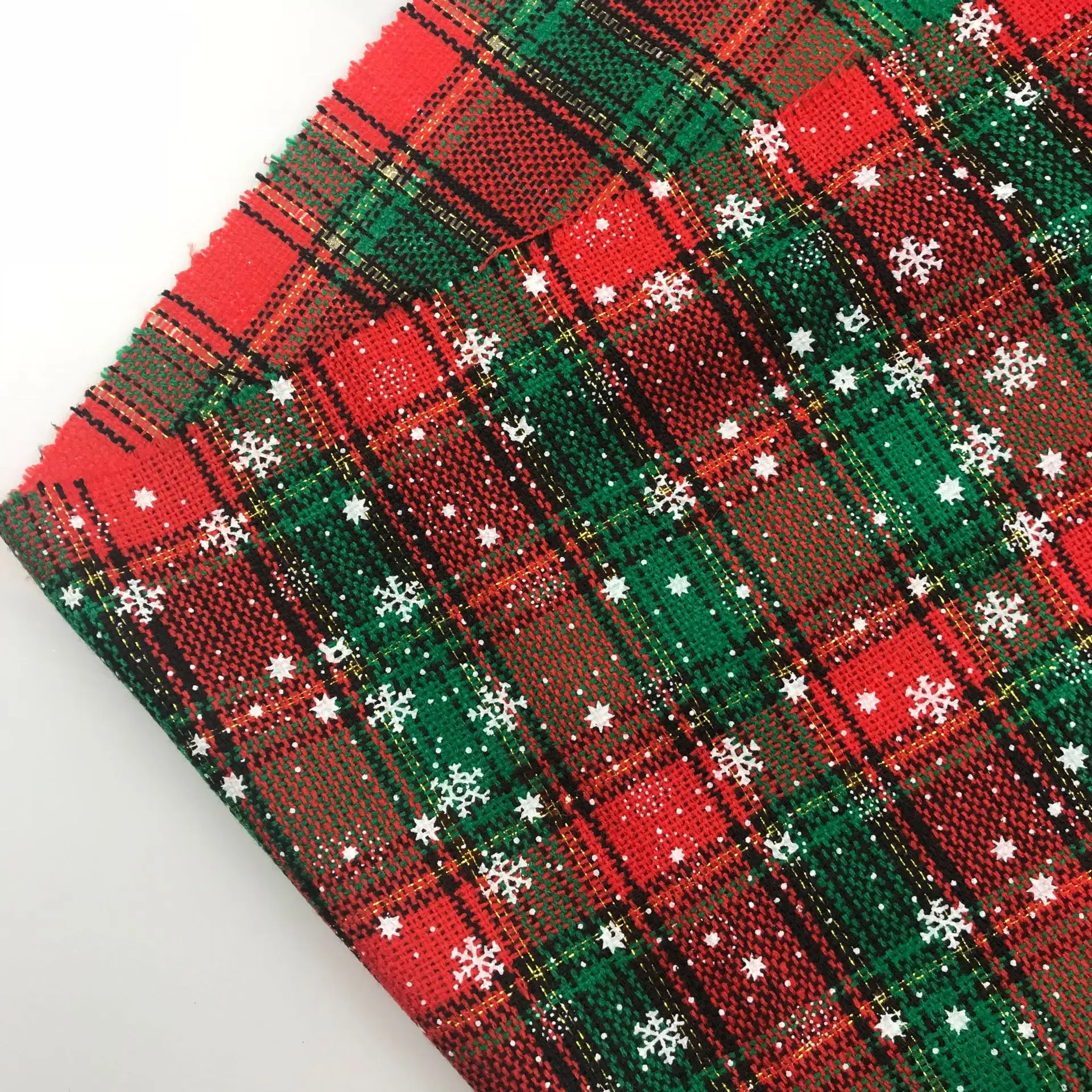 50X50Cm Christmas Fabric Snowflake Printing Plaid Fabric For Christmas Decoration Diy Handmade Sewing Christmas Gift Pillow Doll 50X50Cm Christmas Fabric Snowflake Printing Plaid Fabric For Christmas Decoration Diy Handmade Sewing Christmas Gift Pillow Doll - Image 9