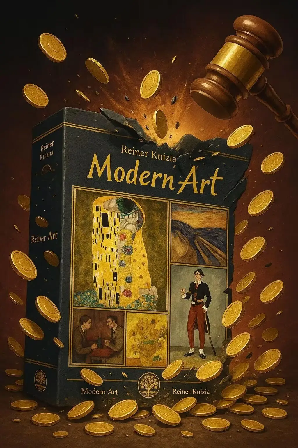 Board Game Modern Art Deluxe Edition | Award Winning Game | Fun Group Game Night For Adults &Amp; Friends | Engaging Collector Board Game Modern Art Deluxe Edition | Award Winning Game | Fun Group Game Night For Adults &Amp; Friends | Engaging Collector