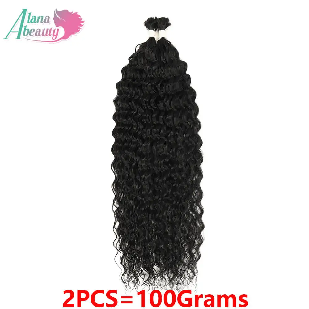 2Pcs 30Inch Synthetic Braiding Hair Deep Wave 100G No Weft Organic Fiber Hair Bundles Kinky Curly Braiding Hair For Boho Braids 2Pcs 30Inch Synthetic Braiding Hair Deep Wave 100G No Weft Organic Fiber Hair Bundles Kinky Curly Braiding Hair For Boho Braids - Image 14