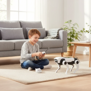 Ferngesteuerter Roboterhund Intelligenter RC Bionischer Welpe Programmierbares Elektronisches Haustier mit Licht und Ton Spielzeug für Kinder Jungen Geschenk