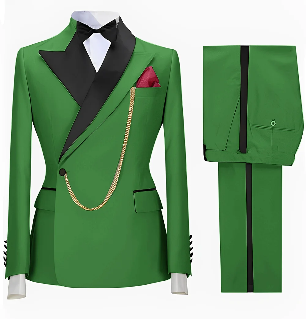 Suit For Men Wedding Groom Tuxedo Khaki Formal Blazer Pants 2 Piece Dinner Ball Dress Male Jacket Set Costume Homme Suit For Men Wedding Groom Tuxedo Khaki Formal Blazer Pants 2 Piece Dinner Ball Dress Male Jacket Set Costume Homme - Image 13