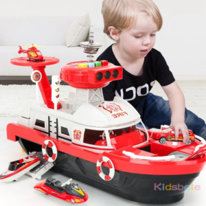 Kinder Spielzeug Simulation Track Trägheit Boot Druckguss & Spielzeug Fahrzeuge Musik Geschichte Licht Spielzeug Schiff Modell Spielzeug Auto Park Jungen Spielzeug
